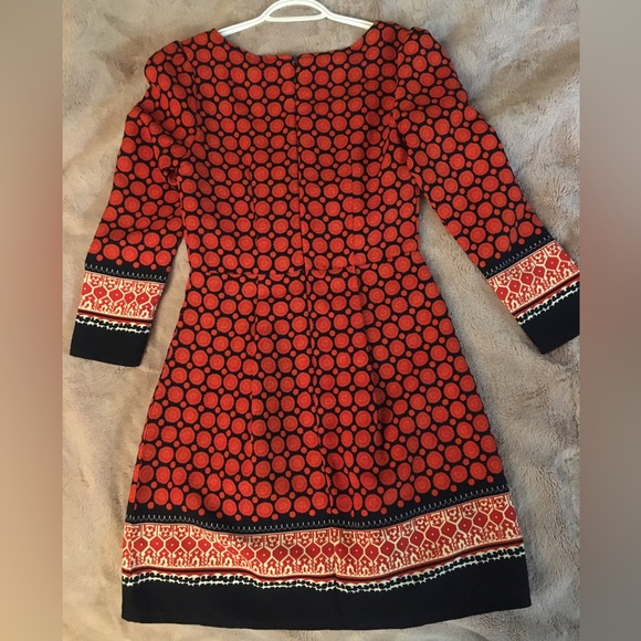 Gorgeous orange/red structured Anonyme dress - Picture 3 of 10